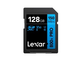 LEXAR SDcard 128GB 800x PRO SDXC UHS-I BLUE Series 128GB W 45MB/s R 150MB/s LSD0800P128G-BNNNG